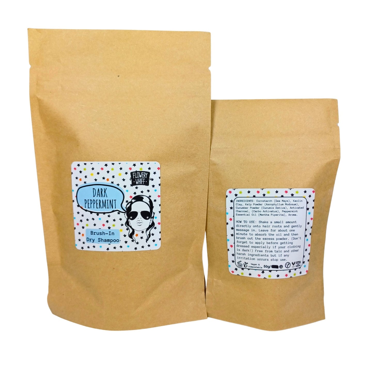 Dark Peppermint - Brush-In Dry Shampoo Refill Pouches