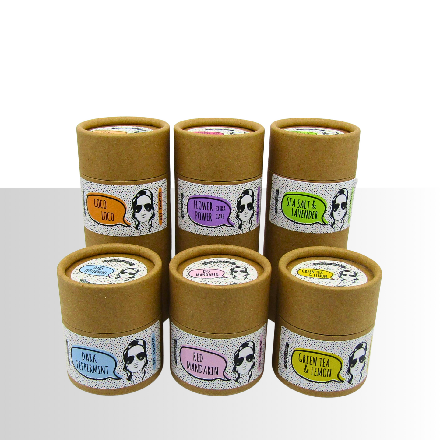 Dark Peppermint - Brush-In Dry Shampoo Shaker Pot