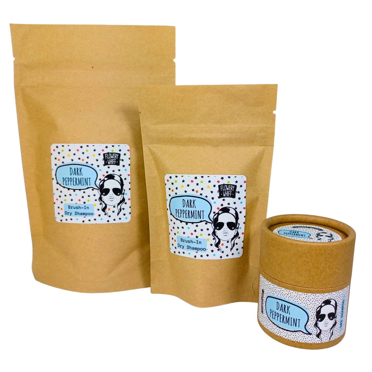 Dark Peppermint - Brush-In Dry Shampoo Shaker Pot